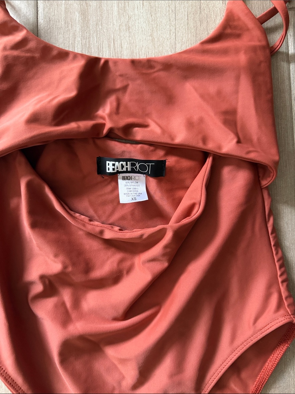 Beach Riot Rust Red One-Piece Swimsuit - Picture 2 of 4